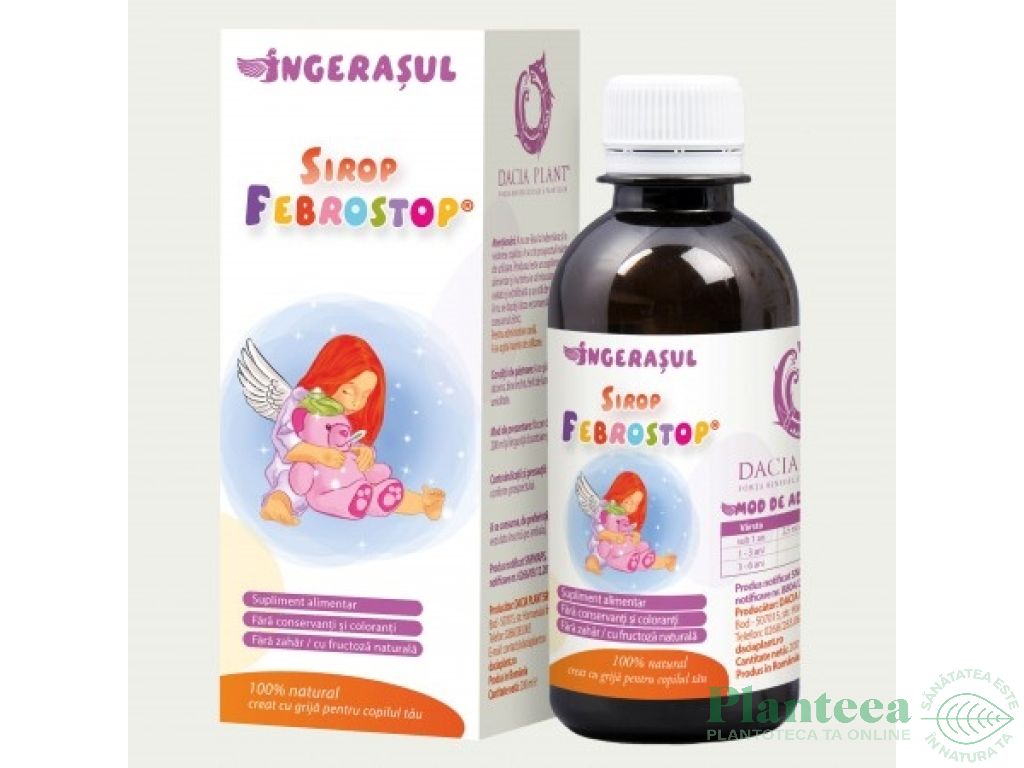 Sirop febrostop Ingeras 200ml - DACIA PLANT