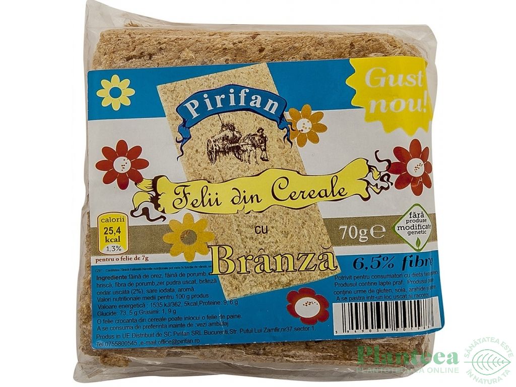 Felii cereale branza 70g - PIRIFAN