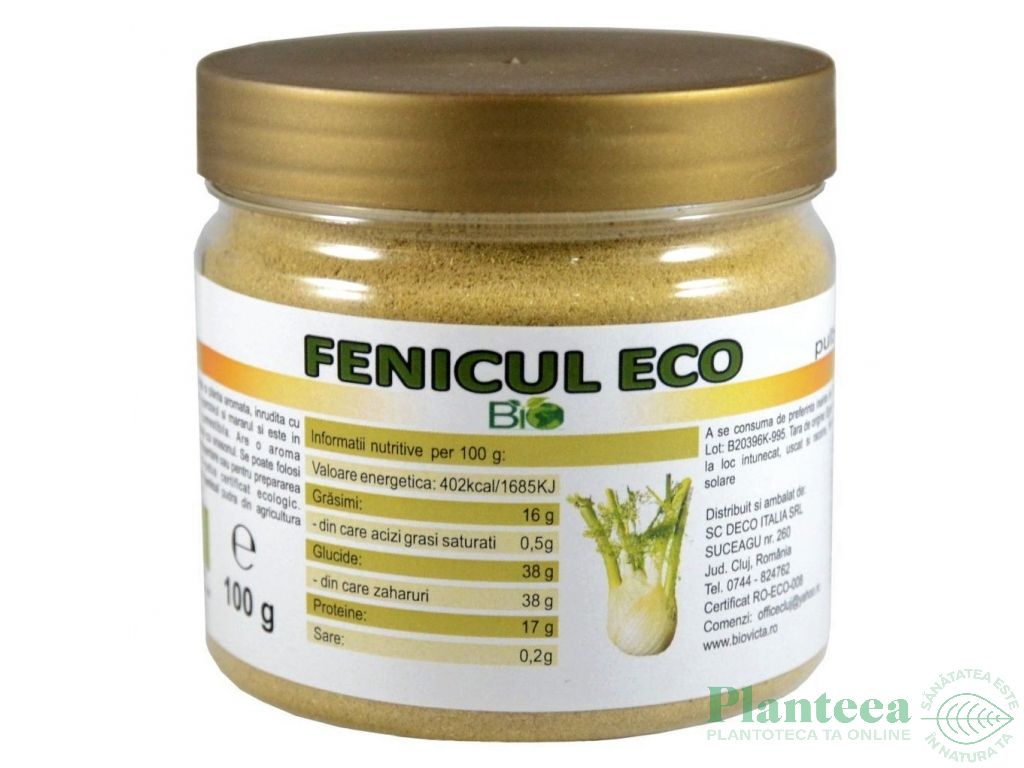 Condiment fenicul macinat eco 100g - DECO ITALIA