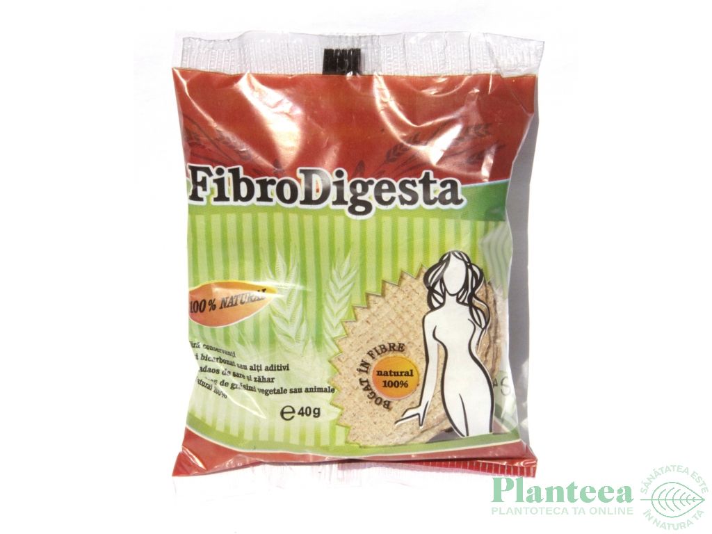 Rondele tarate grau FibroDigesta 40g - ASIEL
