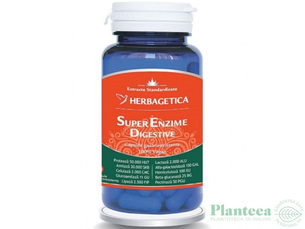 Super enzime digestive 10cps - HERBAGETICA