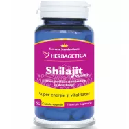 Super Shilajit [Mumio] 350mg extract cu 60% acid fulvic 60cps - HERBAGETICA