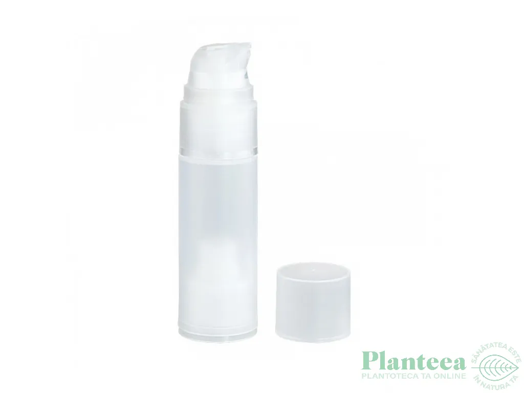Flacon plastic translucid airless Aurora fara pompa 30ml - ELLEMENTAL