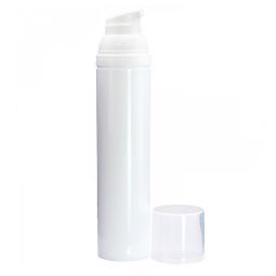 Flacon plastic alb airless Oly fara pompa 100ml - MAYAM
