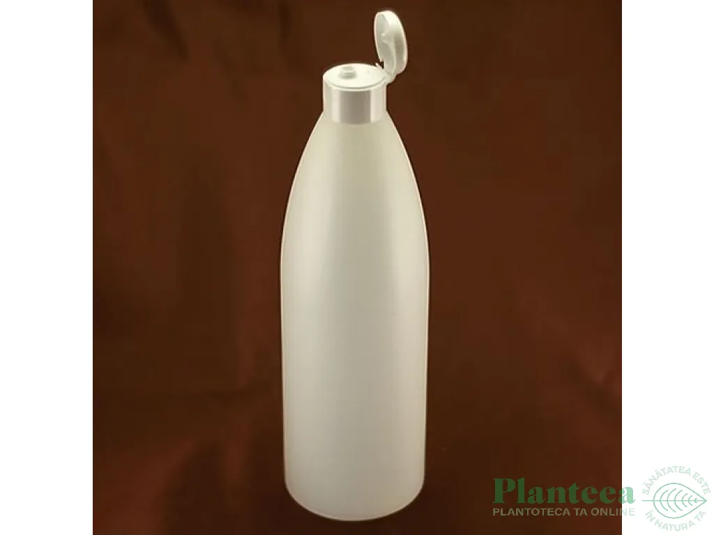 Flacon plastic alb Gaia cu capac flip~top 500ml - ELLEMENTAL