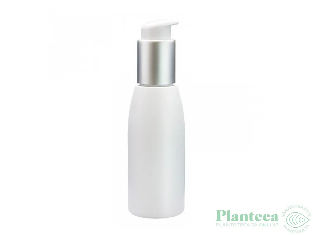 Flacon plastic alb Gaia cu pompa mica 100ml - ELLEMENTAL