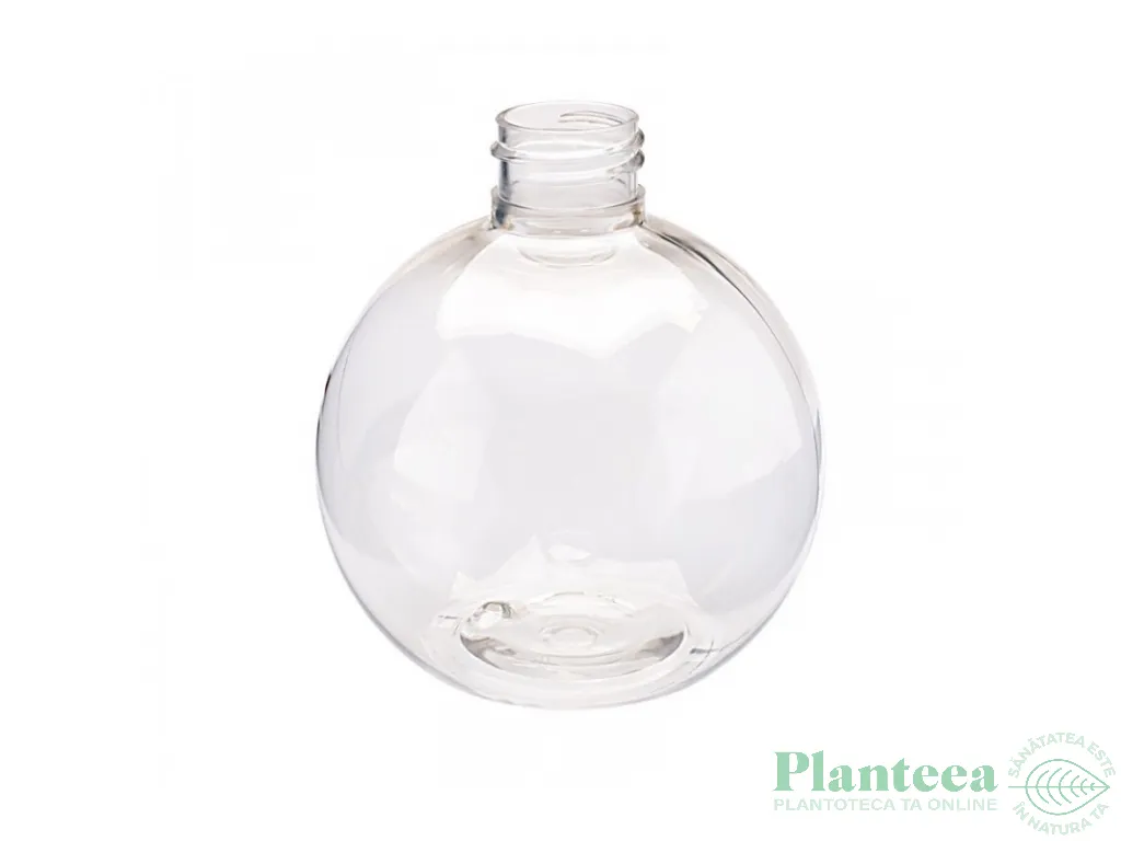 Flacon plastic transparent Glob 24/410 fara capac 250ml - ELLEMENTAL