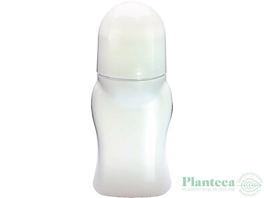 Flacon plastic alb tip roll~on cu bila cu capac 75ml - ELLEMENTAL