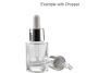 Flacon sticla transparenta Laura fara capac 15ml - MAYAM