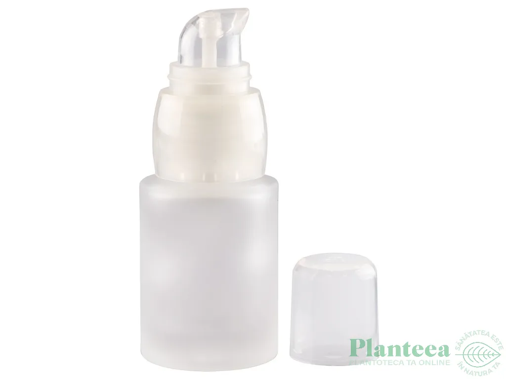 Flacon sticla mata Laura Frosted fara capac 15ml - ELLEMENTAL