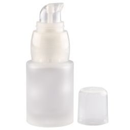 Flacon sticla mata Laura Frosted fara capac 15ml - ELLEMENTAL