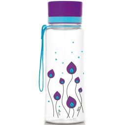 Bidon lichide fara BPA purple leaves 600ml - EQUA