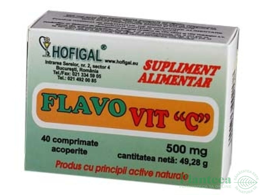 Flavovit C 500mg 40cp - HOFIGAL
