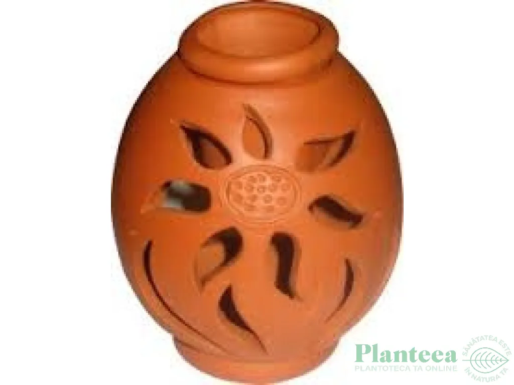 Vas lut aromoterapie floare maro 1b - CERAMICA VITOS