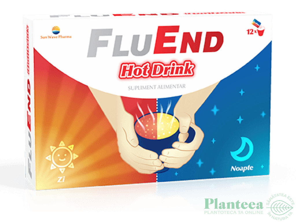 FluEnd hot drink 12pl - SUN WAVE PHARMA