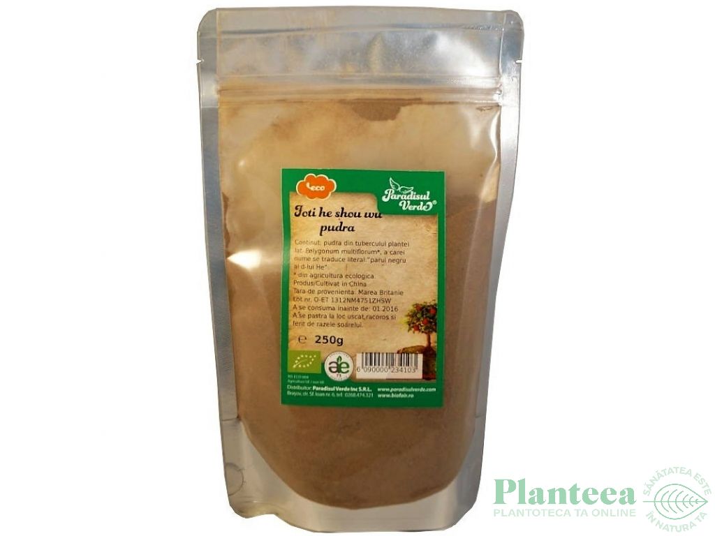 Pulbere fo ti [he shou wu] eco 250g - PARADISUL VERDE