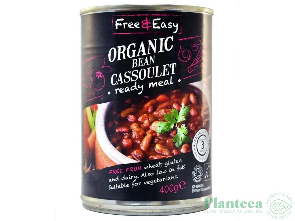 Conserva fasole mix in sos tomat picant eco 400g - FREE&EASY