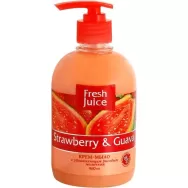 Sapun lichid maini lapte orez capsuni guava 460ml - FRESH JUICE