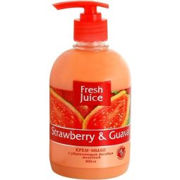 Sapun lichid maini lapte orez capsuni guava 460ml - FRESH JUICE