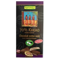 Ciocolata neagra 70%cacao eco 80g - RAPUNZEL