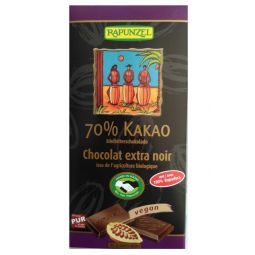 Ciocolata neagra 70%cacao eco 80g - RAPUNZEL