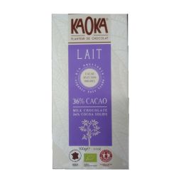 Ciocolata lapte 36%cacao eco 100g - KAOKA