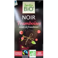 Ciocolata neagra 55% zmeura eco 100g - JARDIN BIO