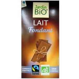 Ciocolata lapte fondant eco 100g - JARDIN BIO