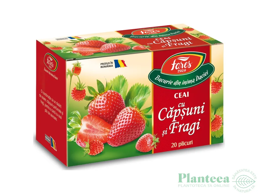 Ceai cu capsuni fragi 20dz - FARES