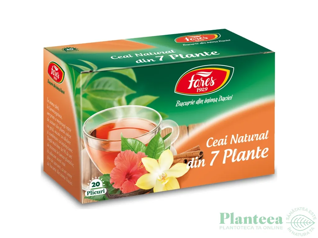 Ceai natural 7plante 20dz - FARES