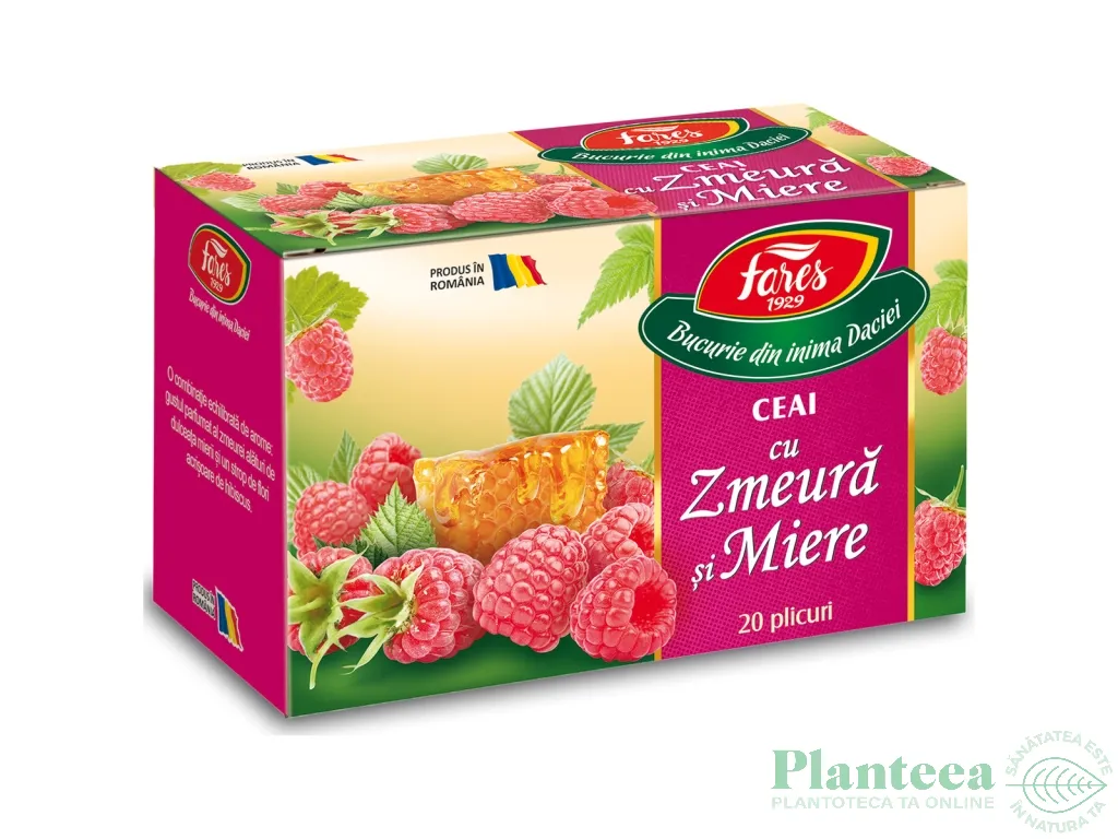 Ceai cu zmeura miere 20dz - FARES