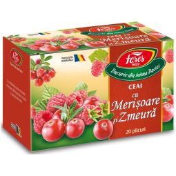 Ceai cu merisoare zmeura 20dz - FARES