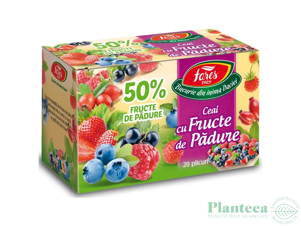 Ceai fructe padure 50% 20dz - FARES