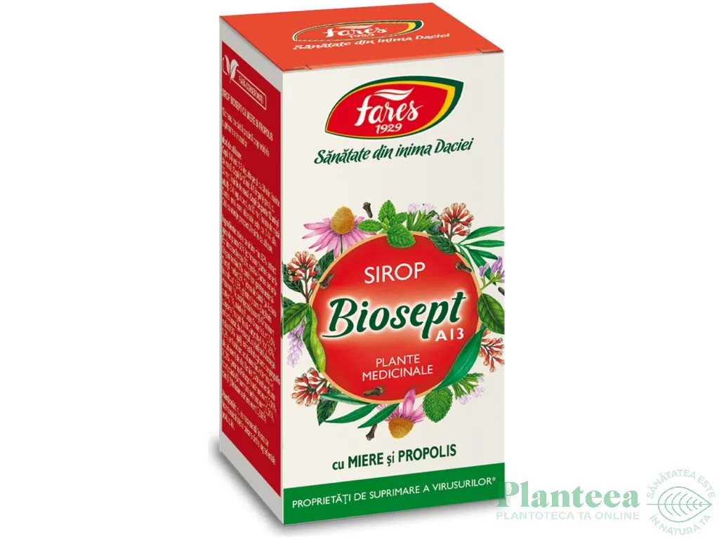 Sirop biosept miere C propolis 100ml - FARES