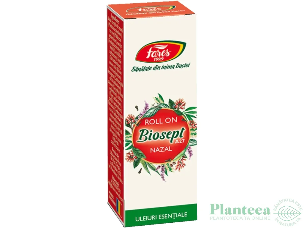 Roll on uleiuri esentiale Biosept nazal 5ml - FARES