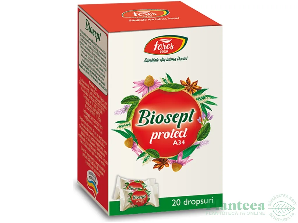 Biosept dropsuri Protect 20cp - FARES