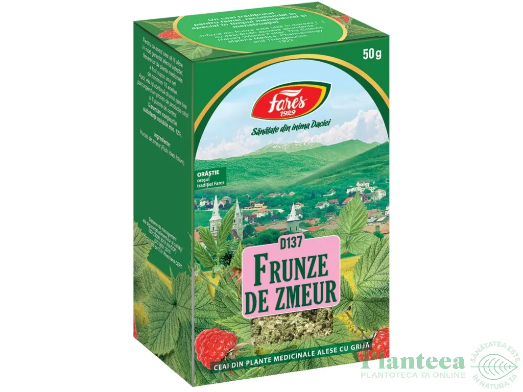 Ceai zmeur frunze 50g - FARES