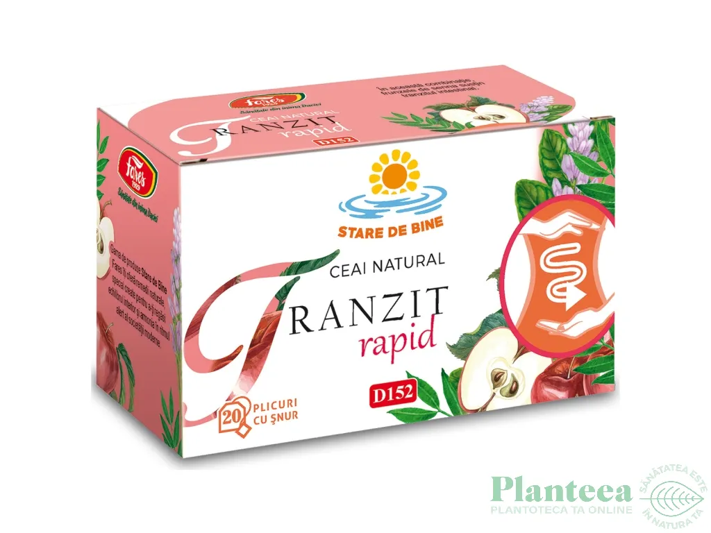 Ceai natural Tranzit rapid 20dz - FARES