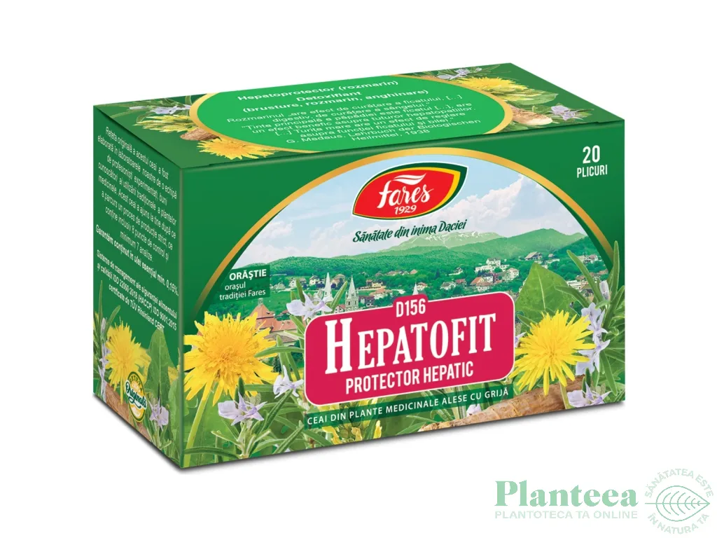 Ceai medicinal Hepatofit [protector hepatic] 20pl - FARES