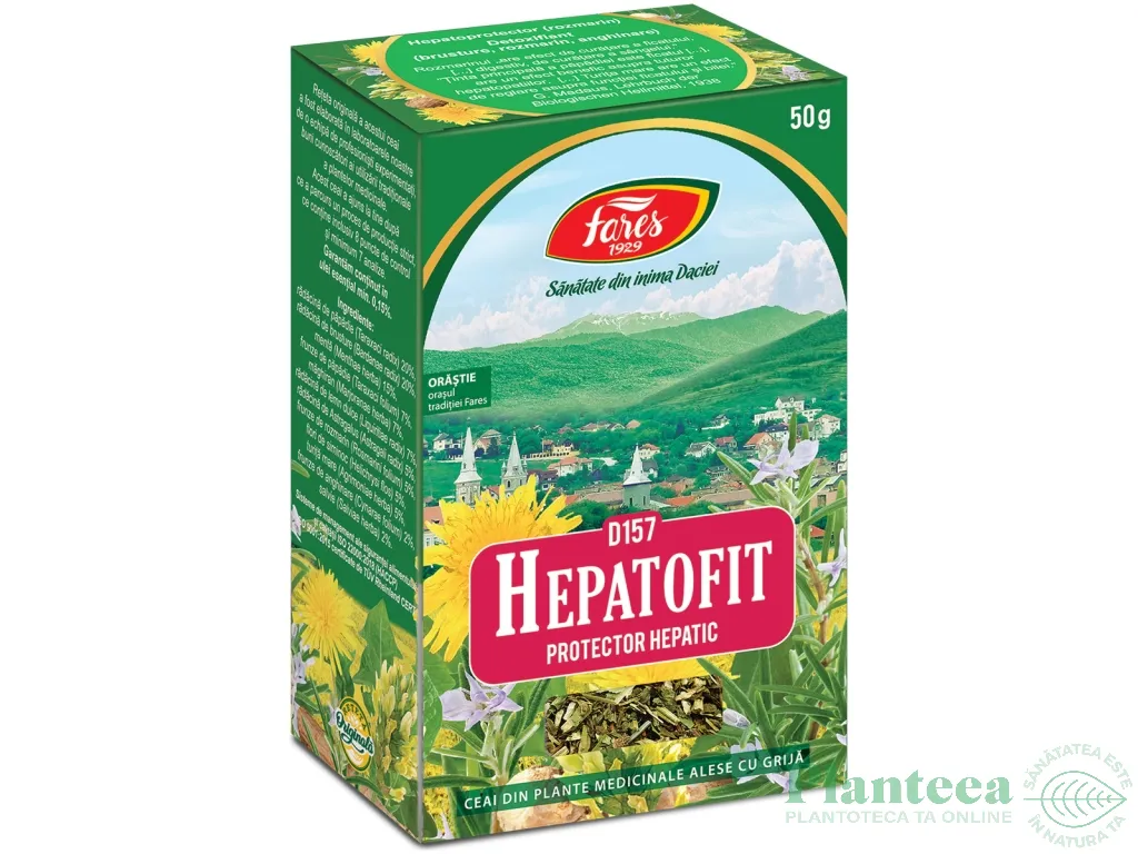 Ceai medicinal Hepatofit [protector hepatic] 50g - FARES