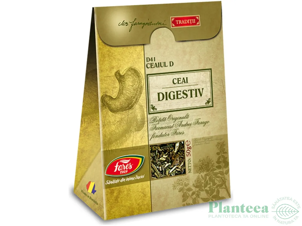 Ceaiul D digestiv Traditii 50g - FARES