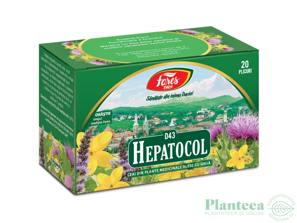 Ceai hepatocol 20dz - FARES