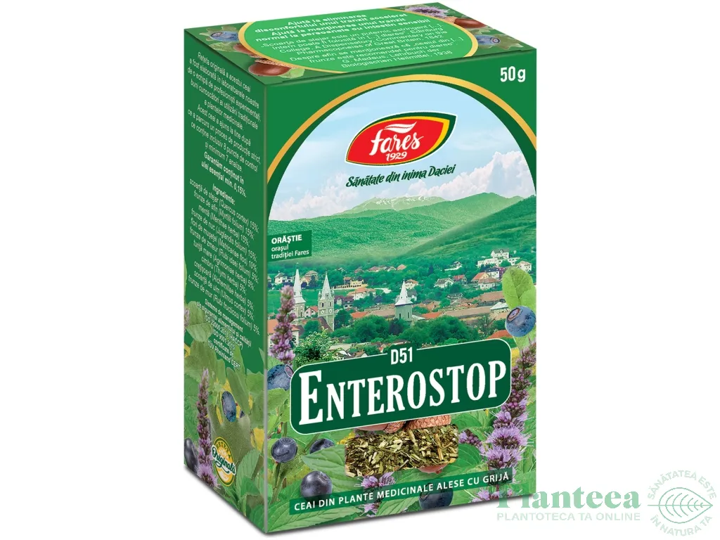 Ceai enterostop [antidiareic] 50g - FARES