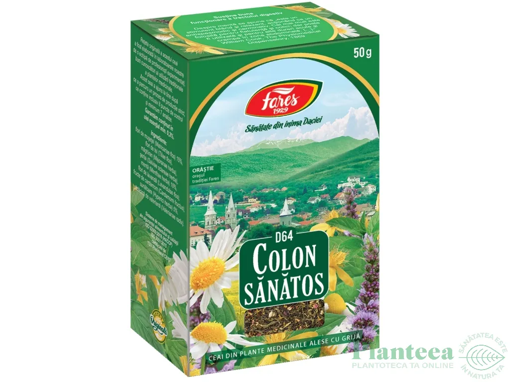Ceai colon sanatos [colon iritabil] 50g - FARES