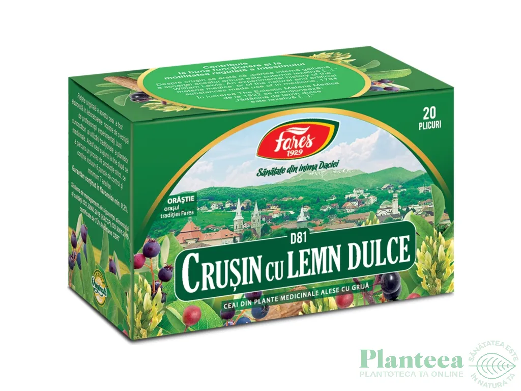 Ceai crusin lemn dulce 20dz - FARES