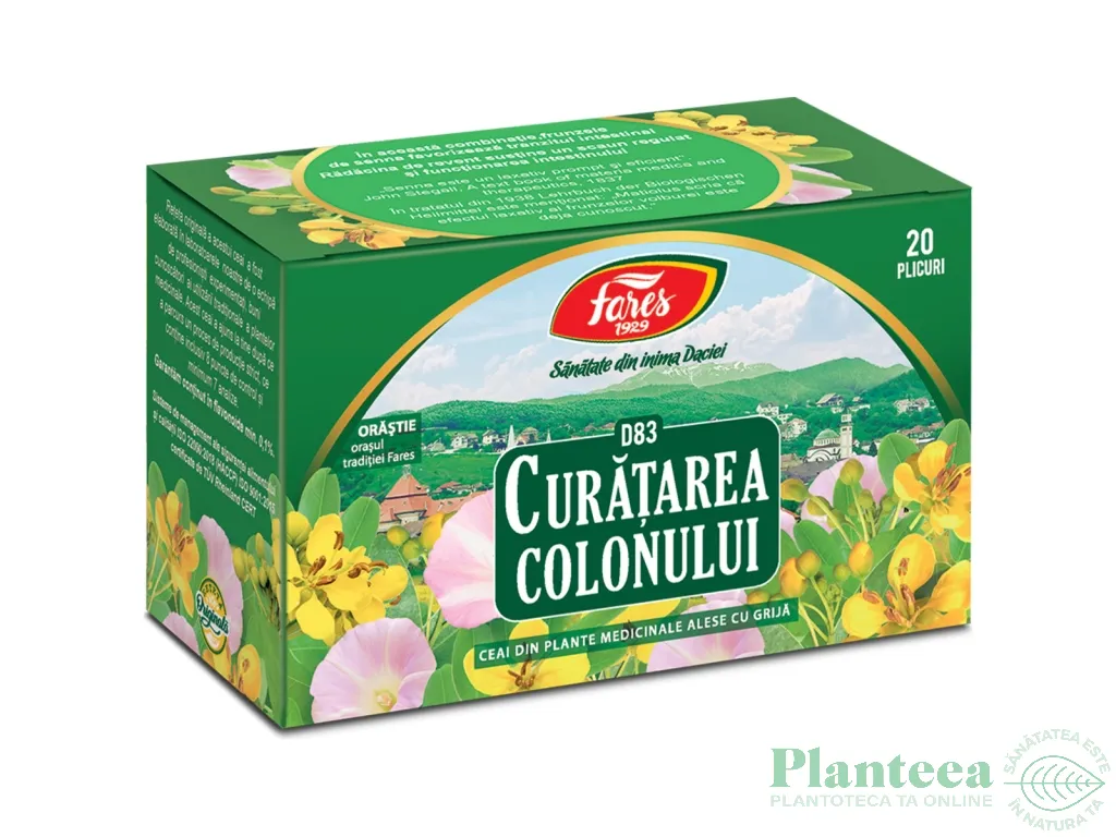 Ceai curatarea colonului 20dz - FARES