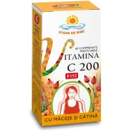Vitamina C 200mg macese catina masticabila 60cp - FARES