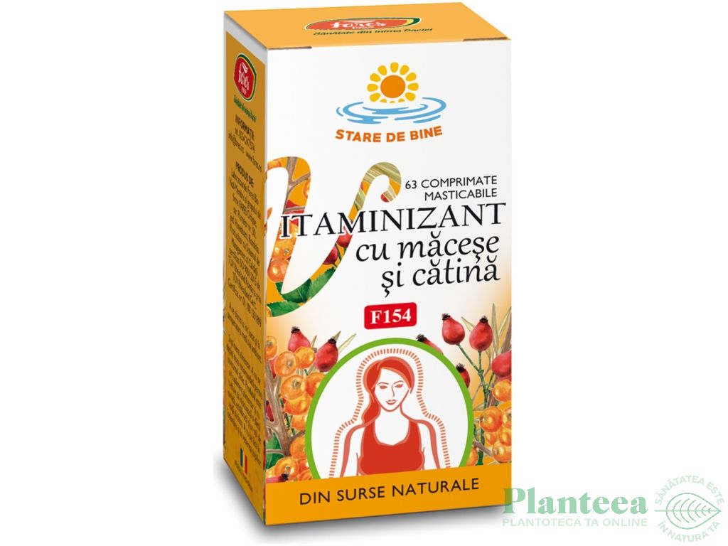 Vitaminizant macese catina 63cps - FARES