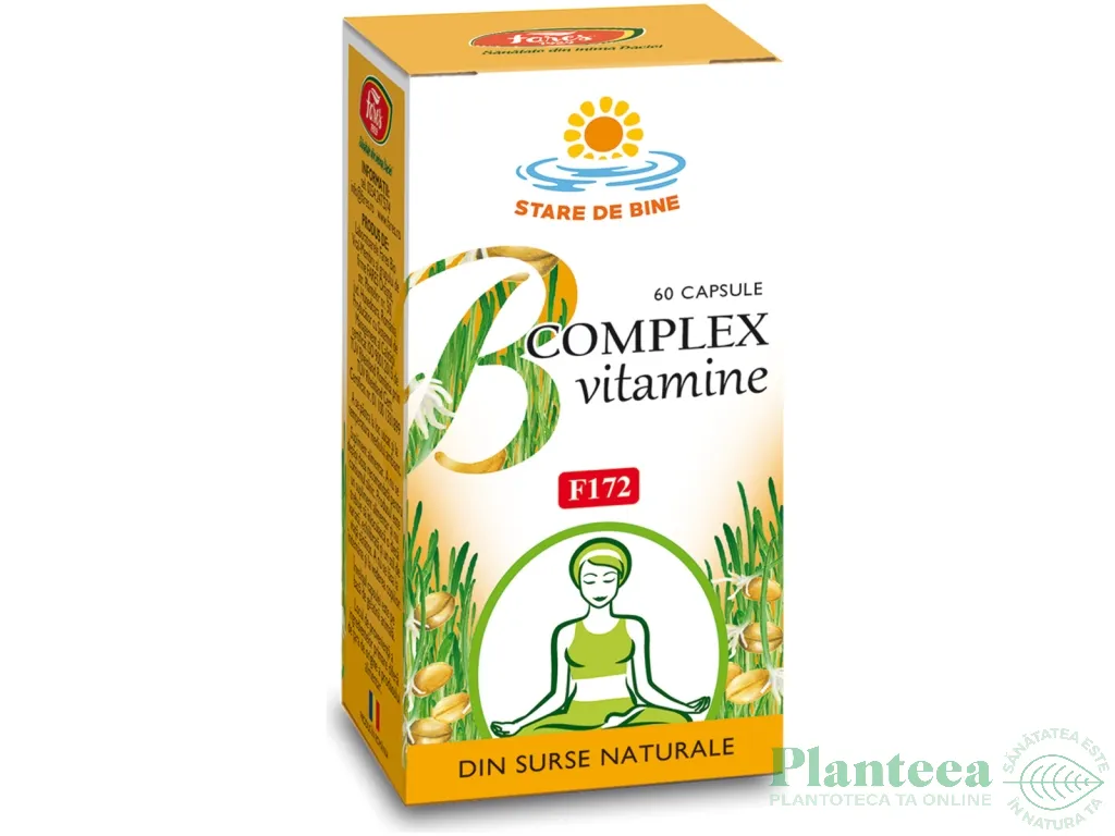 B complex vitamine naturale 60cps - FARES
