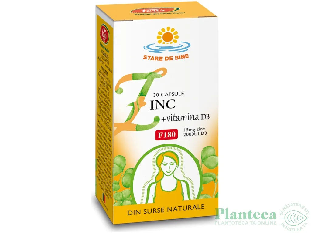 Zinc vitamina D3 30cps - FARES